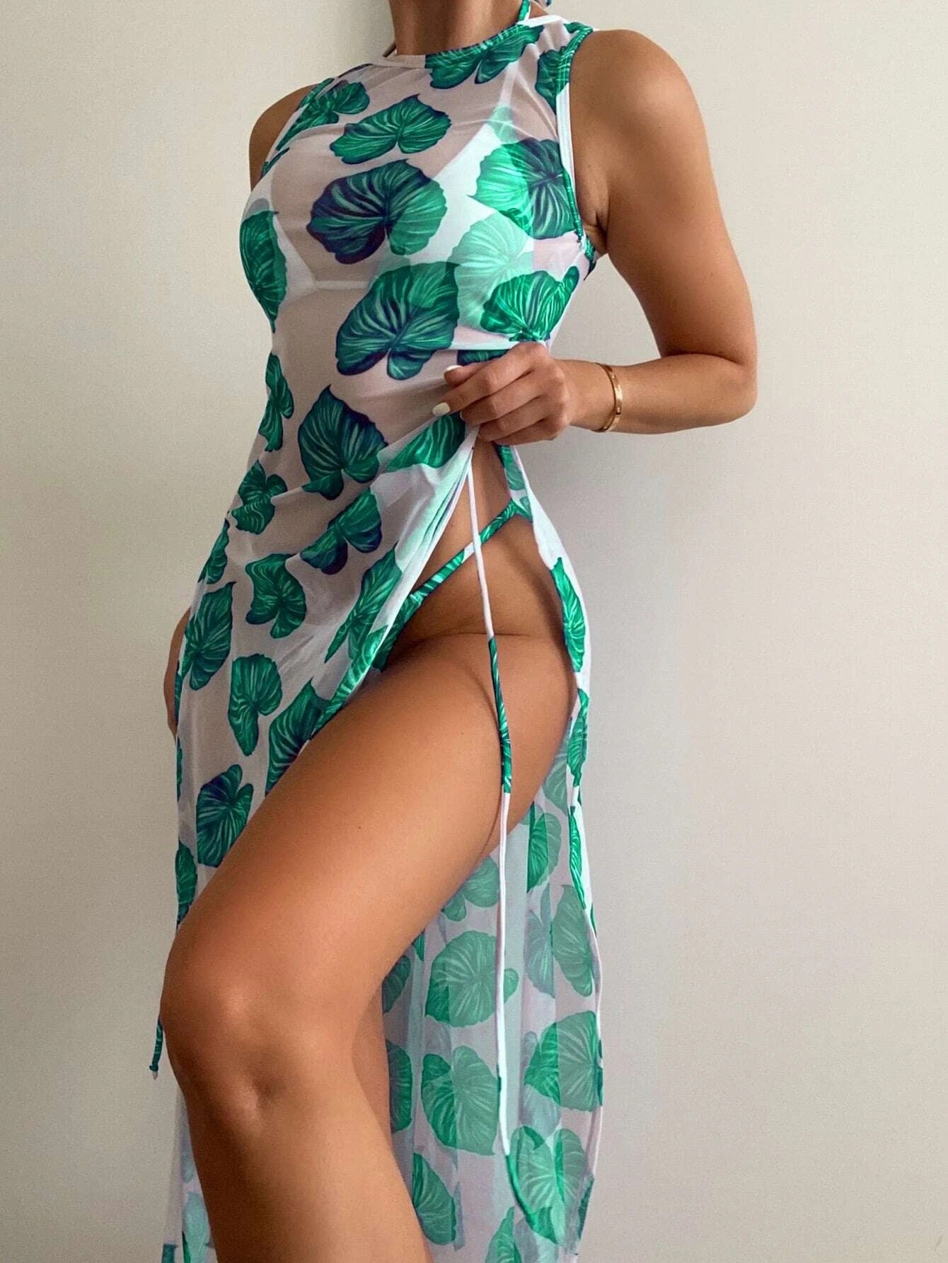 Swimsuit Women Mesh Three Piece Suit