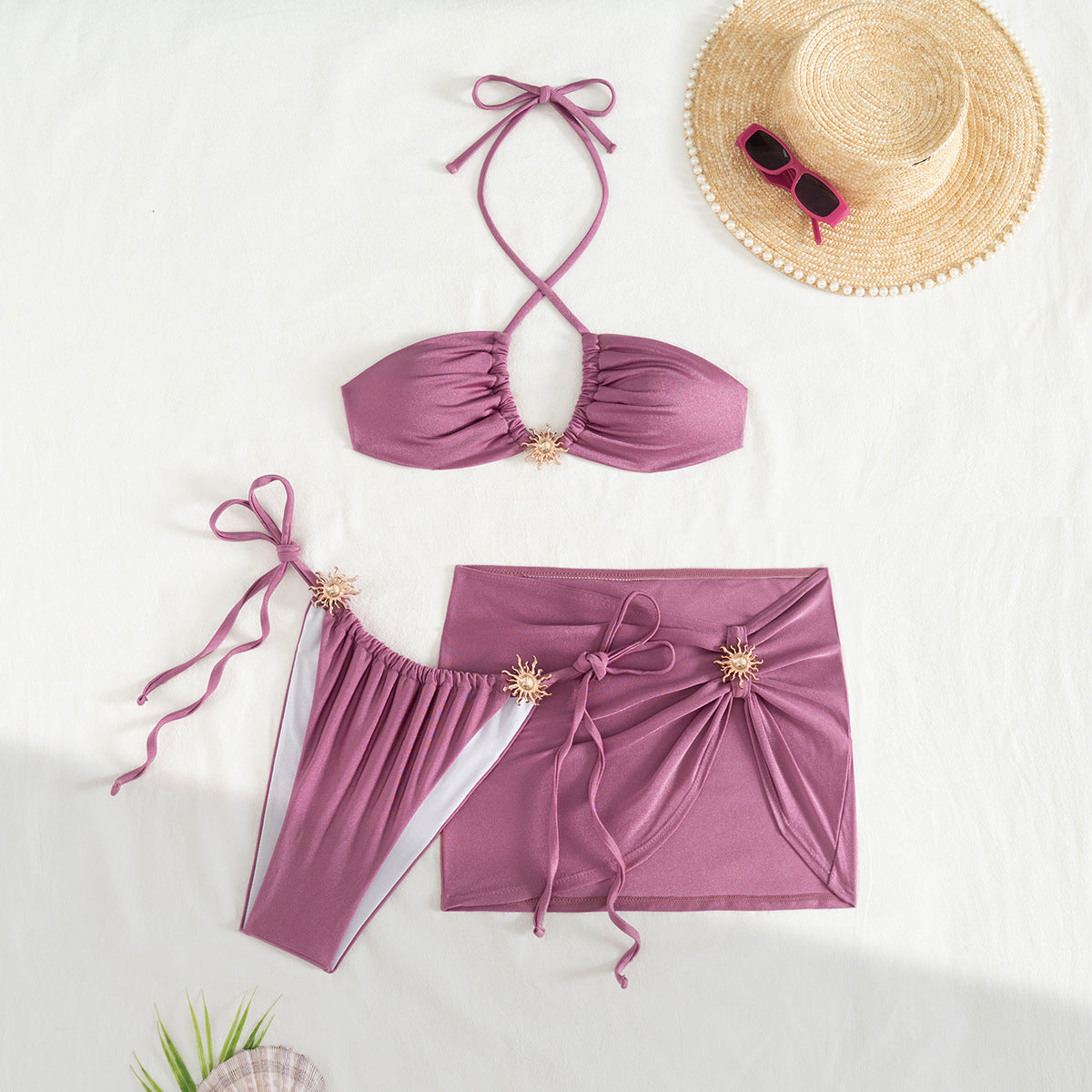 Sexy Three Piece Split Swimsuit Women Bikini