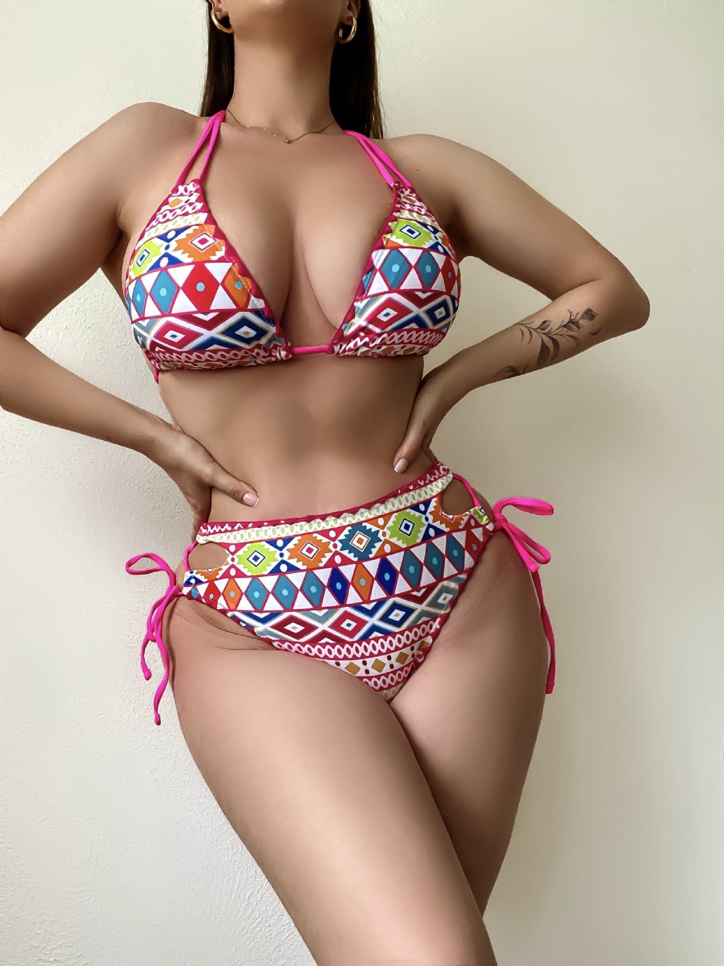 Women Lace up Bikini Sexy Swimsuit