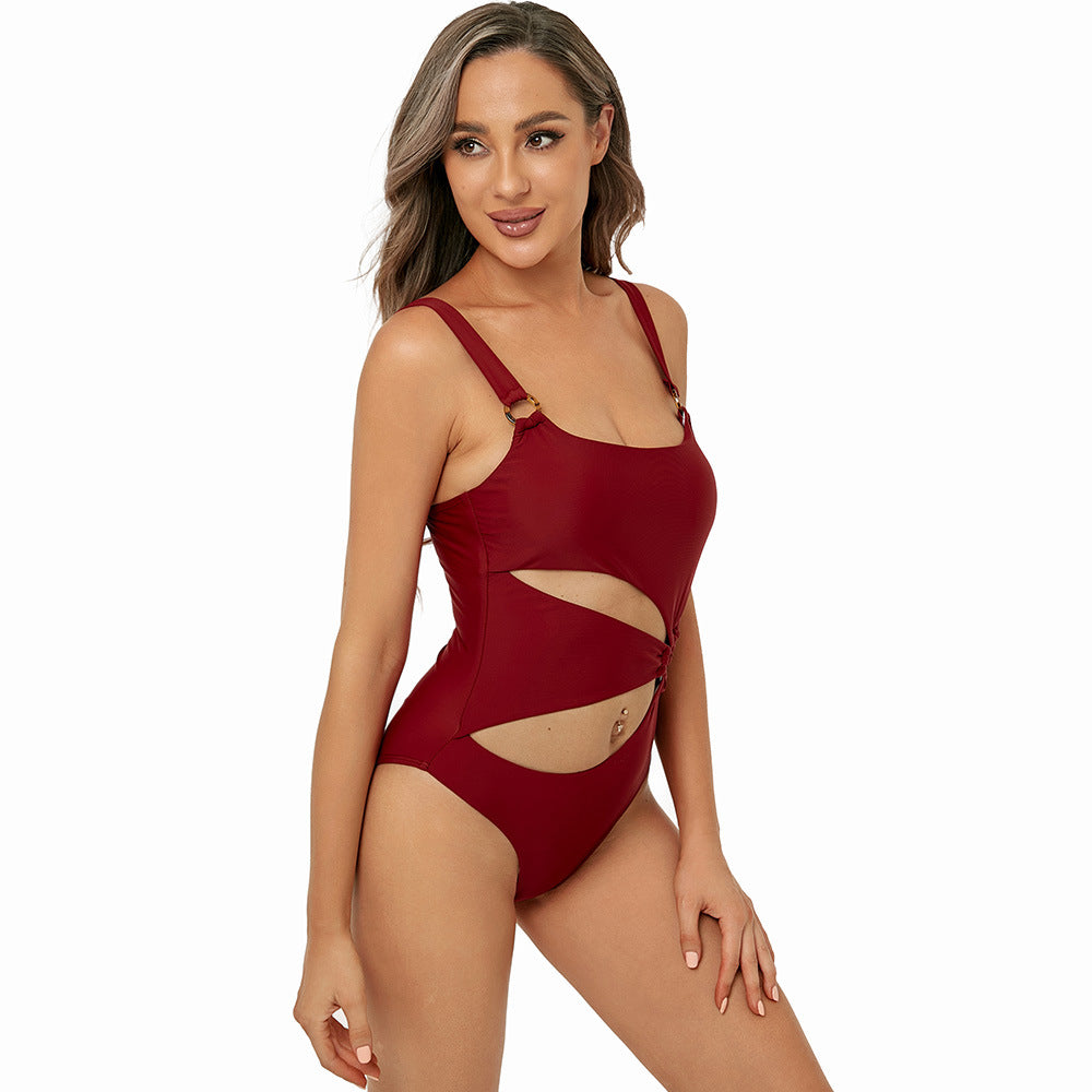 Women Sling Halter Bikini Swimsuit One Piece Sexy Triangle One Piece Swimsuit