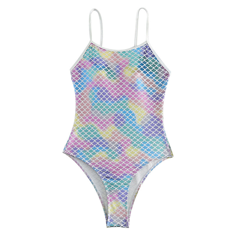 Bronzing Scale Sexy Jumpsuit One Piece Swimsuit Women