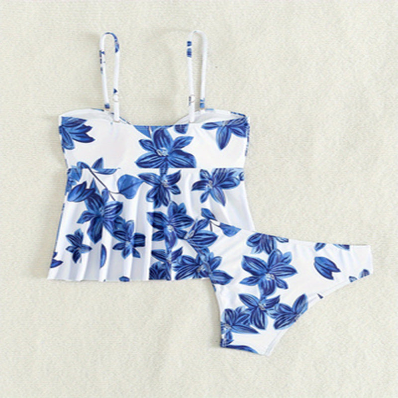 Swimsuit Printed Sling Split Swimsuit Women Stylish Beach Bikini Two Piece Set