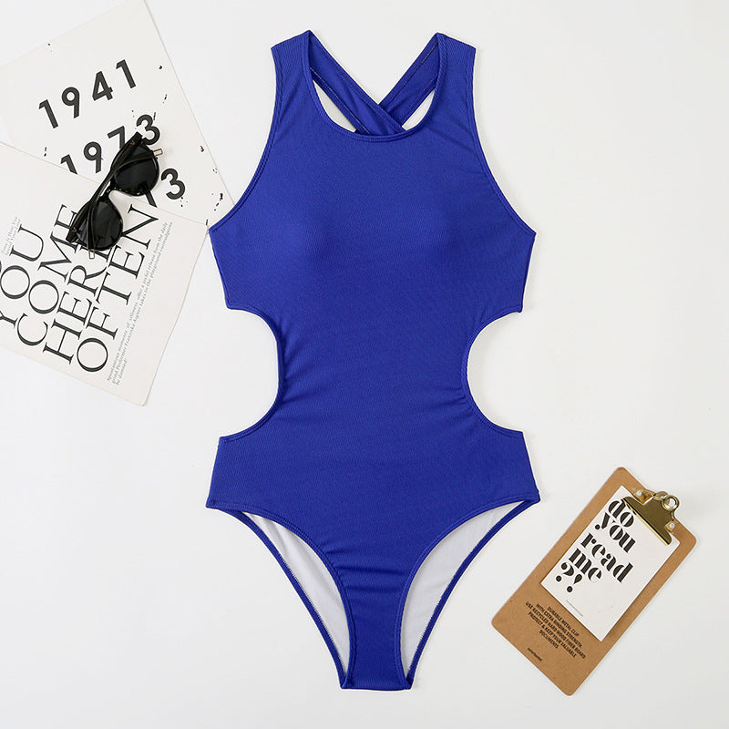 Bikini Women Sexy Solid Color One Piece Swimsuit