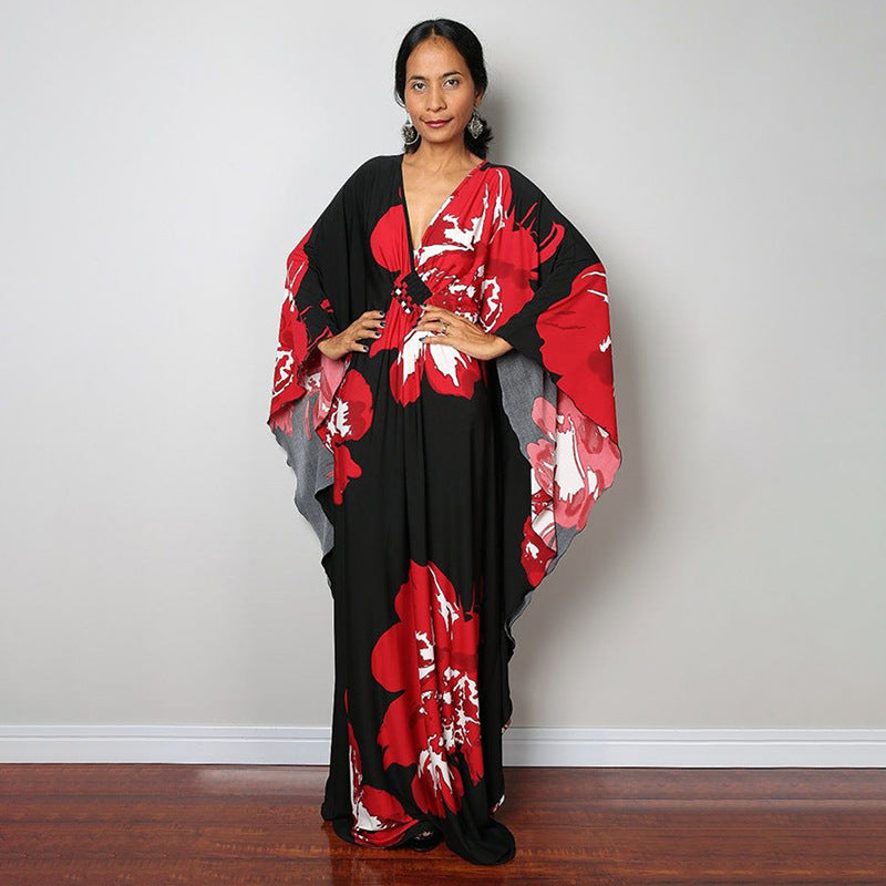 Beach Dress Loose Seaside Vacation Sun Protection Robe Beach Cover Up Swimsuit Outwear Women