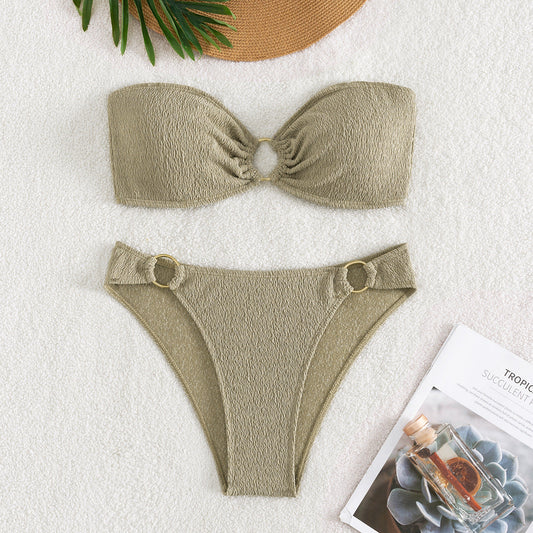 Swimsuit Sexy Bikini with Chest Pad Women Fission Swimsuit Bikini