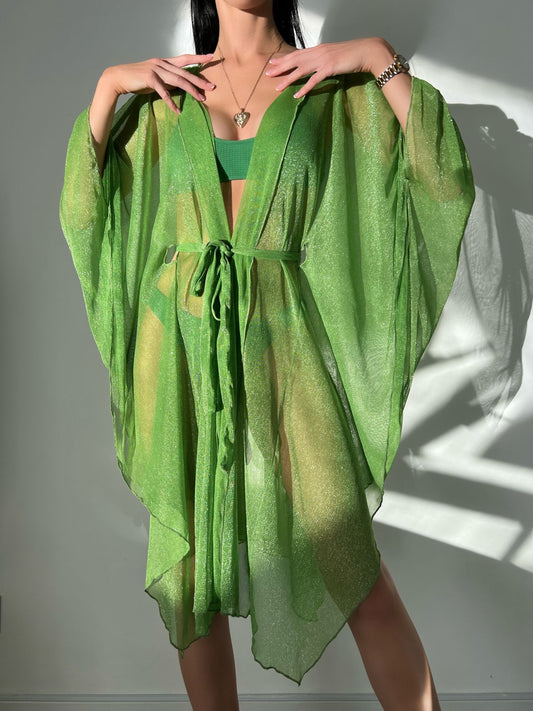 Sexy Deep V Plunge Blouse Beach Seaside Sun Protection Shirt Casual Loose Lace Up