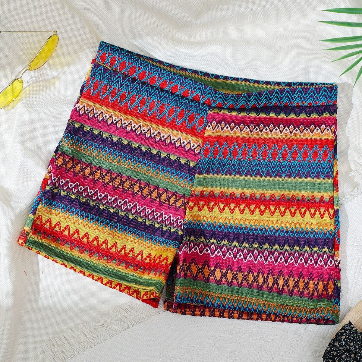 Color Knitted Beach Shorts Sexy Bikini Swimsuit Women Boxer Briefs