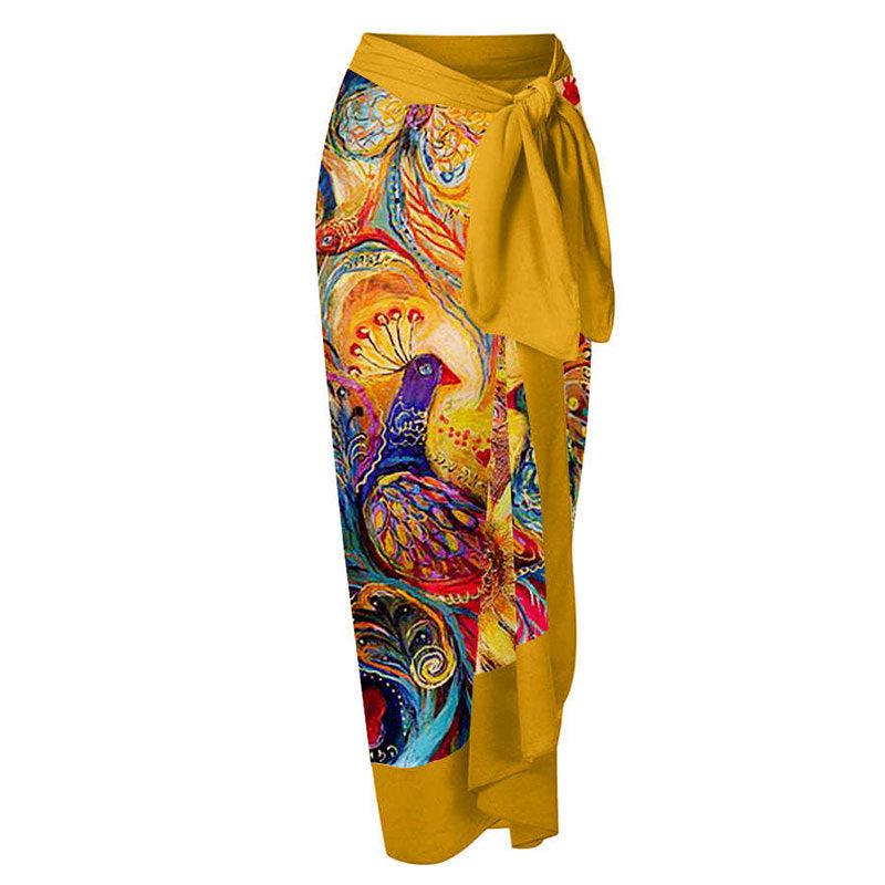 Sexy Siamese Conservative Cover Belly Thin Swimsuit Spring Bathing Suit Women Chiffon Beach Dress