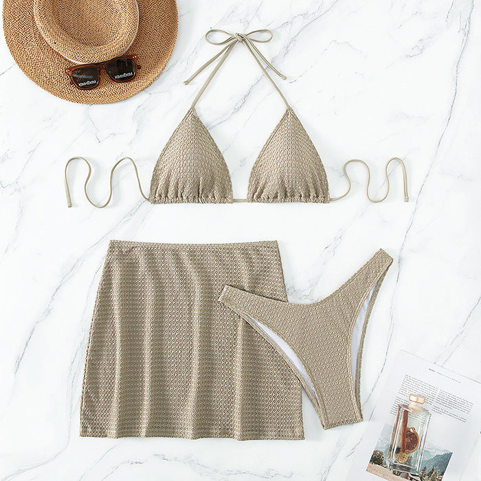 Ladies Swimsuit Split Three Piece Swimsuit Sexy Women Bikini Material Summer Swimsuit