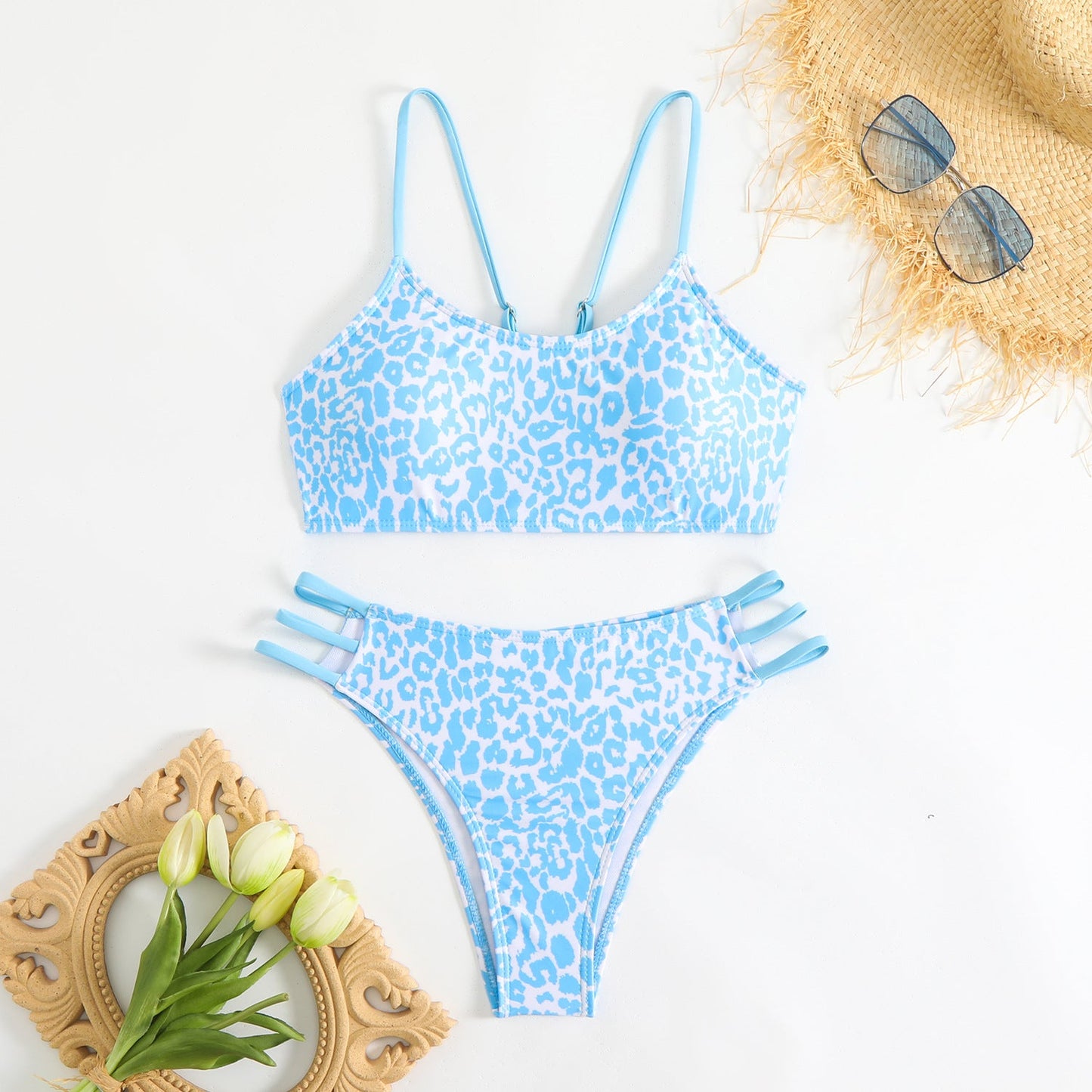 Swimsuit Women Split Leopard Print Sexy Swimsuit High Grade Spring Special Durable Swimsuit