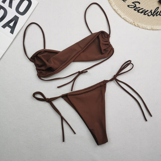 New Multi Color Nylon Swimsuit Women Sexy Bikini Wish Swimsuit