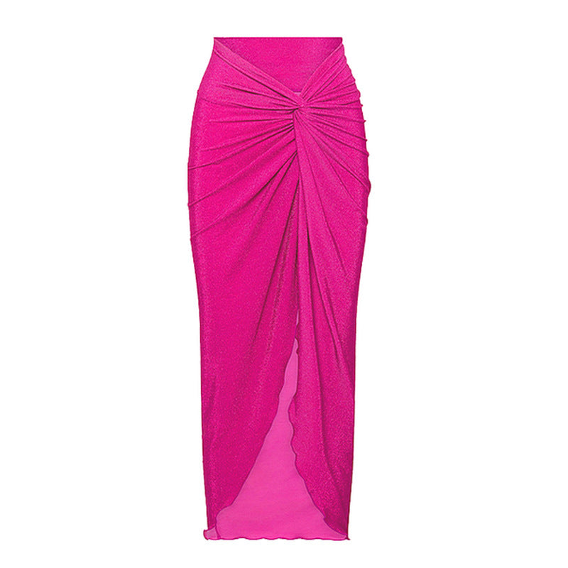 Hollow Out Cutout out Long Sleeve Two Piece Swimsuit Women High Waist Bikini