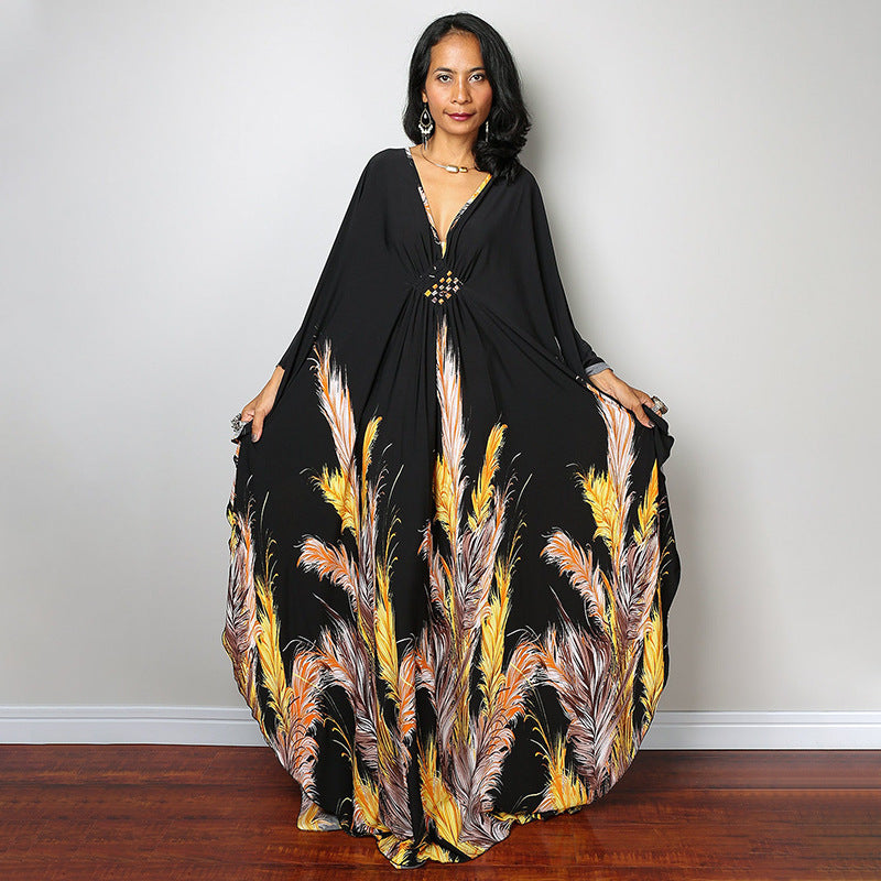 Beach Dress Loose Seaside Vacation Sun Protection Robe Beach Cover Up Swimsuit Outwear Women