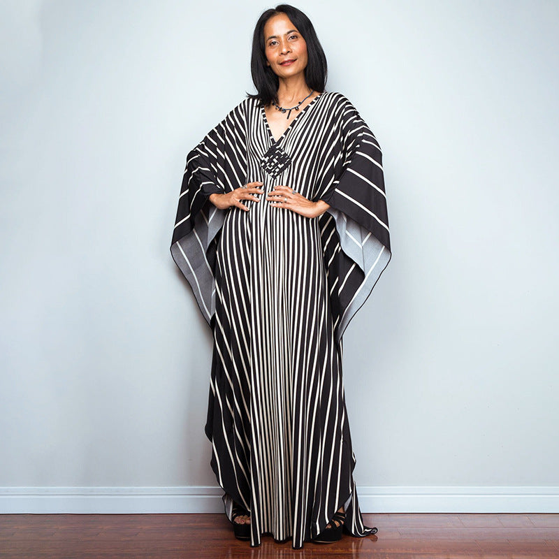 Beach Dress Loose Seaside Vacation Sun Protection Robe Beach Cover Up Swimsuit Outwear Women