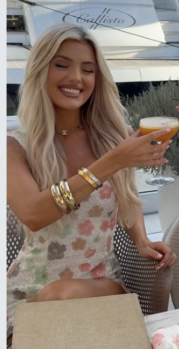 Spring Summer Colorful Floral Diamond Lattice Sequ Split Sheath Sexy Dress