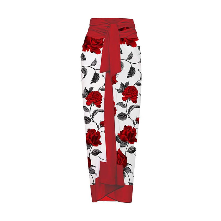 Sexy One Piece Swimsuit Women Bikini Printed Swimsuit Bikini Mesh Dress