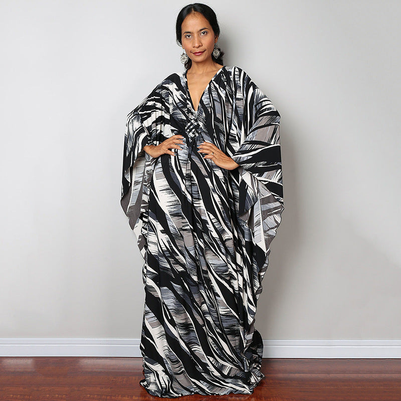 Beach Dress Loose Seaside Vacation Sun Protection Robe Beach Cover Up Swimsuit Outwear Women