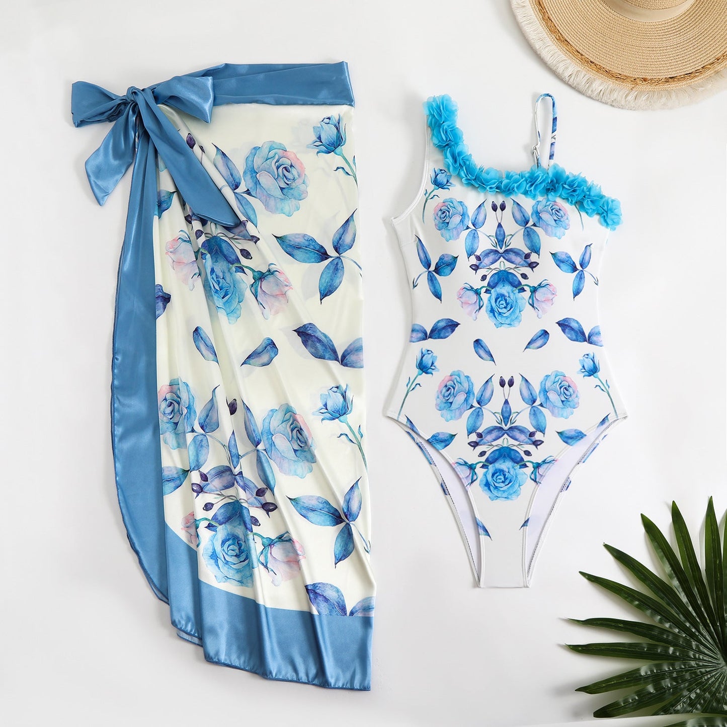 Bikini Conservative Swimwear Bohemian One Piece Printed Swimsuit Women