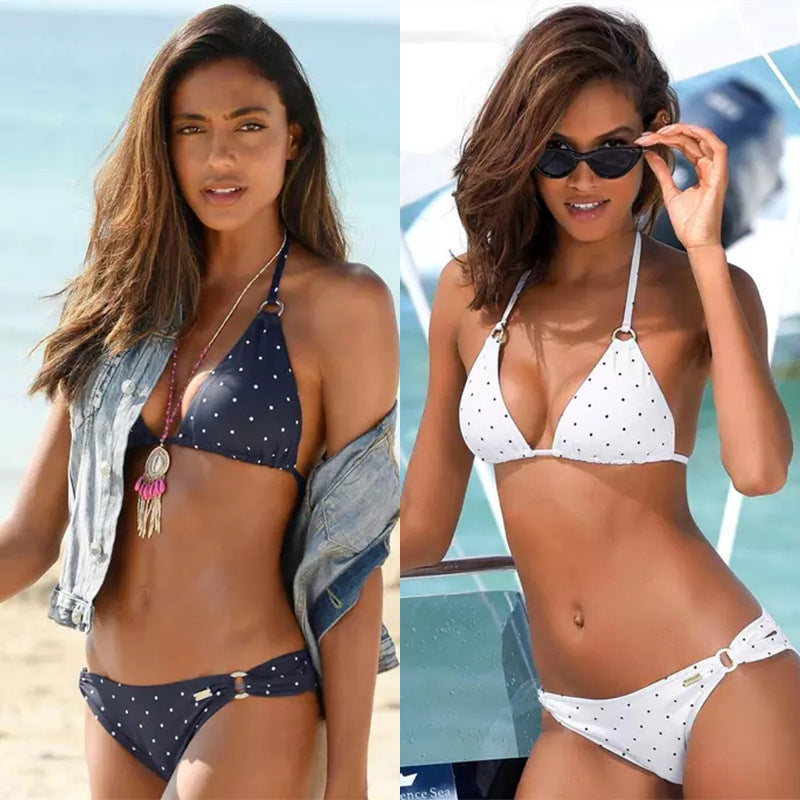 Polka Dot Swimsuit Retro Bikini Sexy Swimsuit Women Big Chest Swimsuit