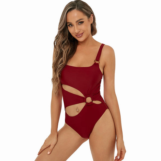 Women Sling Halter Bikini Swimsuit One Piece Sexy Triangle One Piece Swimsuit