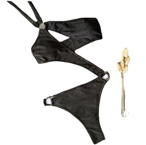 New Sexy Solid Color Multi-Color One-Piece Bikini Swimsuit