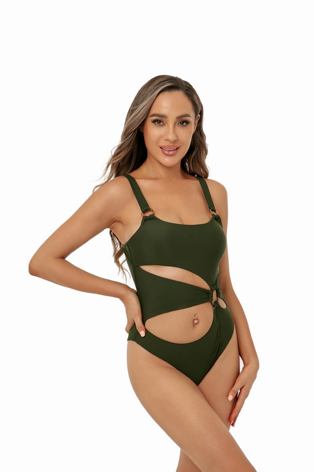 Women Sling Halter Bikini Swimsuit One Piece Sexy Triangle One Piece Swimsuit