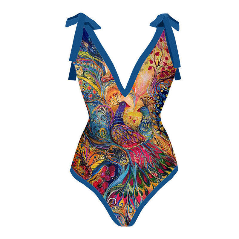 Sexy Siamese Conservative Cover Belly Thin Swimsuit Spring Bathing Suit Women Chiffon Beach Dress