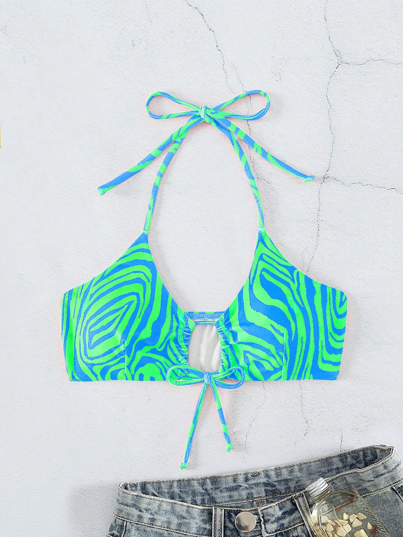 Women Swimsuit Exercise Bikini Swimsuit Bikini Unlined Top