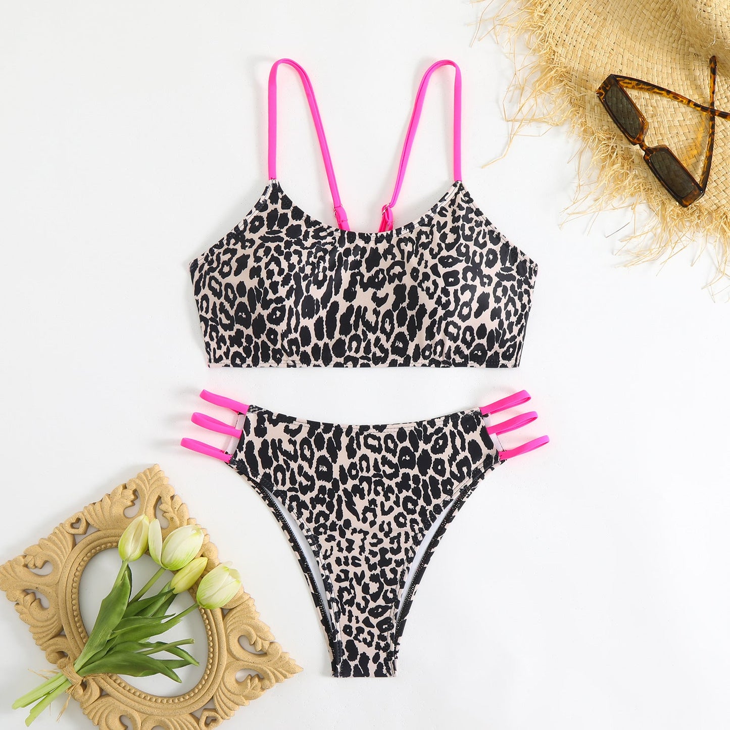Swimsuit Women Split Leopard Print Sexy Swimsuit High Grade Spring Special Durable Swimsuit