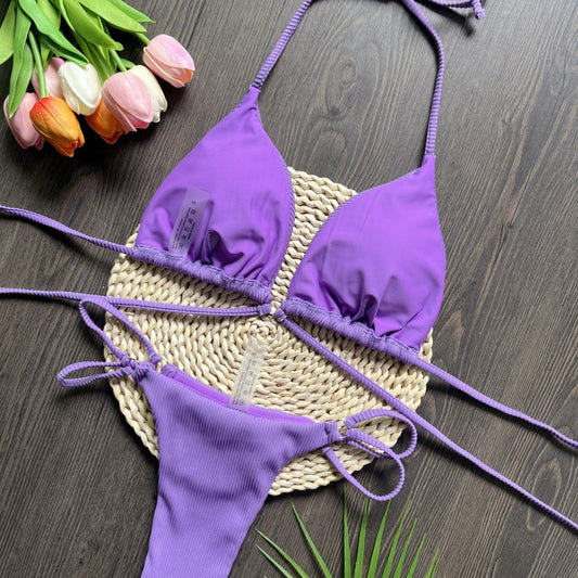 Bikini Special Fabric Bandage Swimsuit Beach Sexy Women Swimsuit