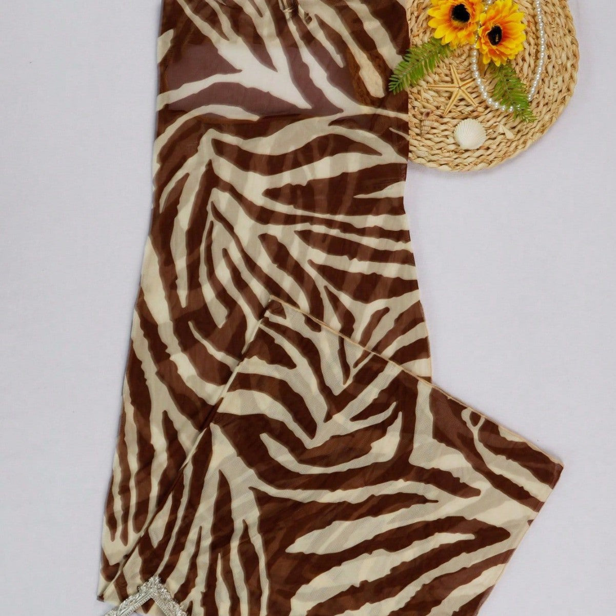 Strap Backless Dress Beach Cover Up Swimsuit Outwear Beach Vacation Dress Sun Protection