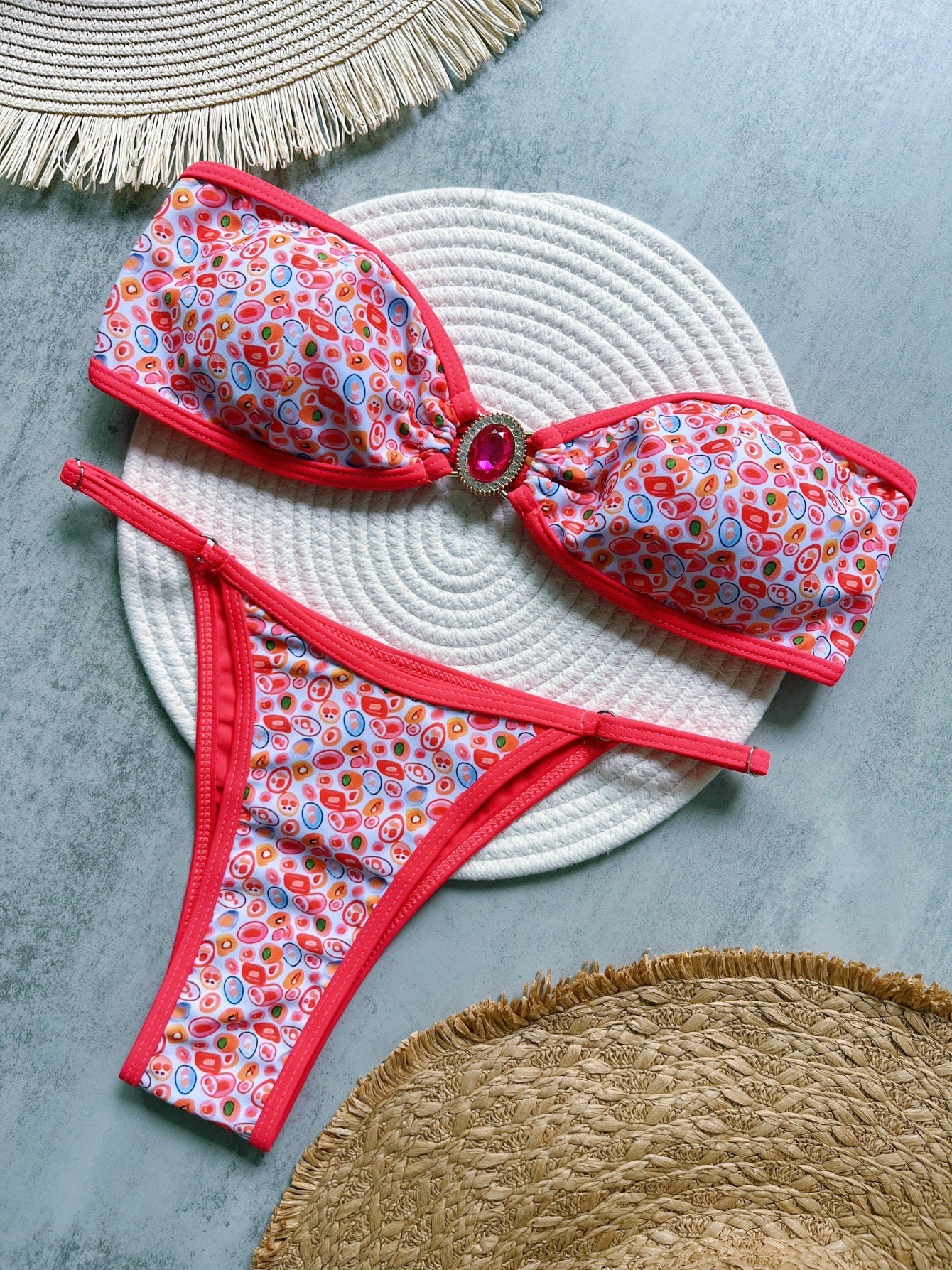 Diamond Decorative Bikini Swimsuit Beach Sexy Women Swimsuit