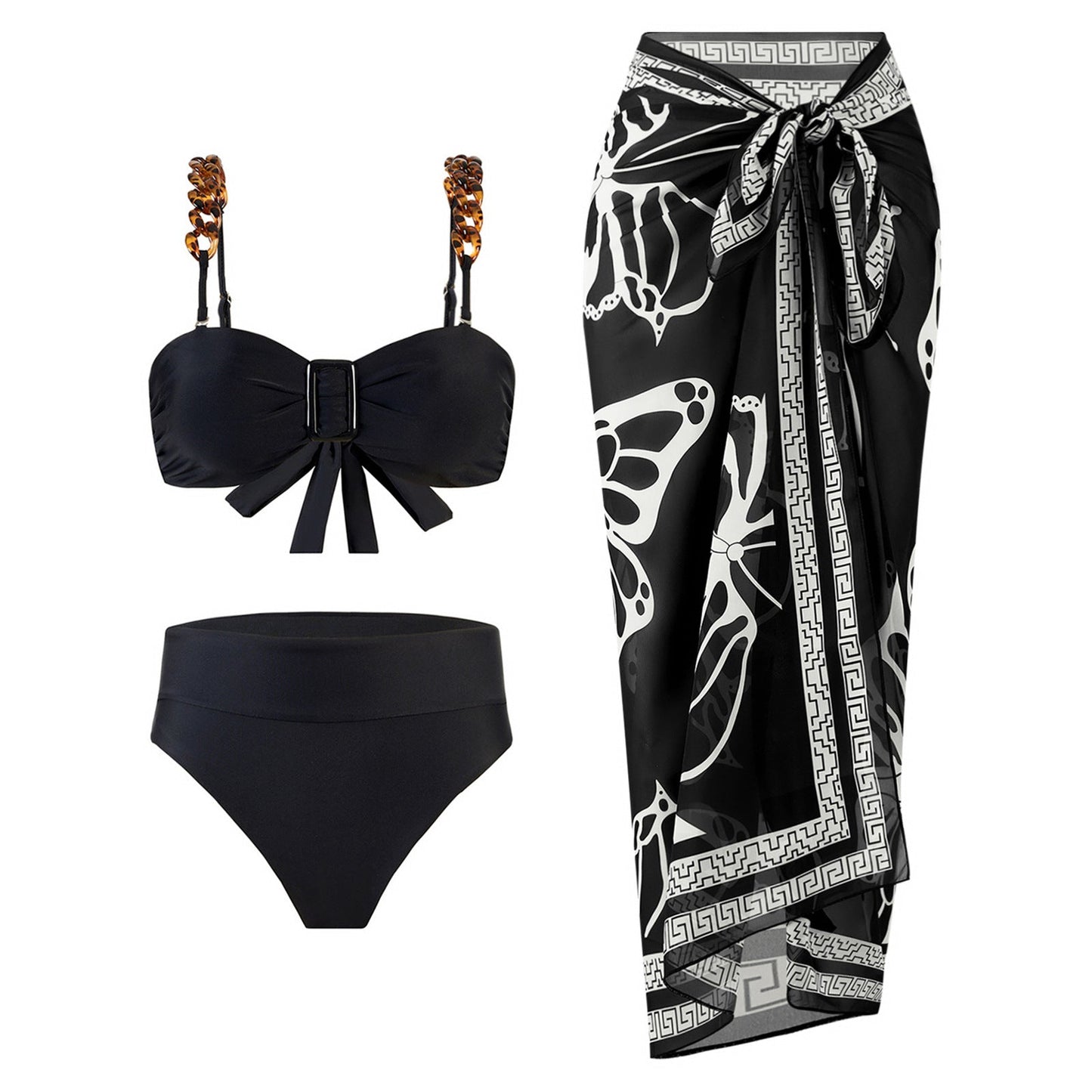 High Waist Print Bikini Swimsuit Sexy Swimwear Women Bikini