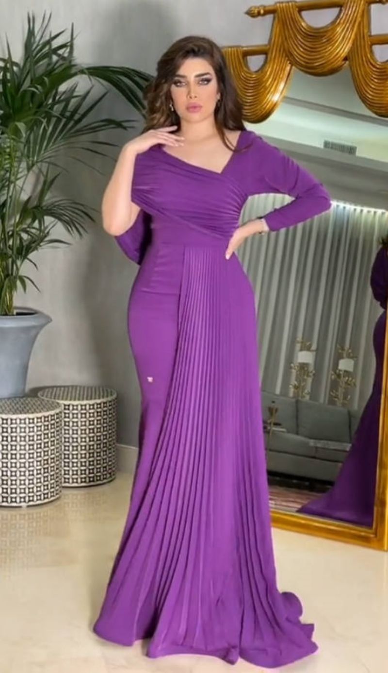 Spring Summer Women Clothing Sexy Pleated Hip Ball Gown Dress