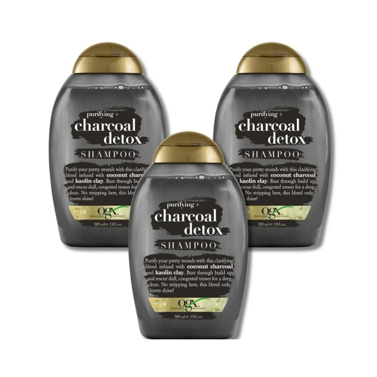 OGX Charcoal Detox Shampoo 385 ml 3 Pack