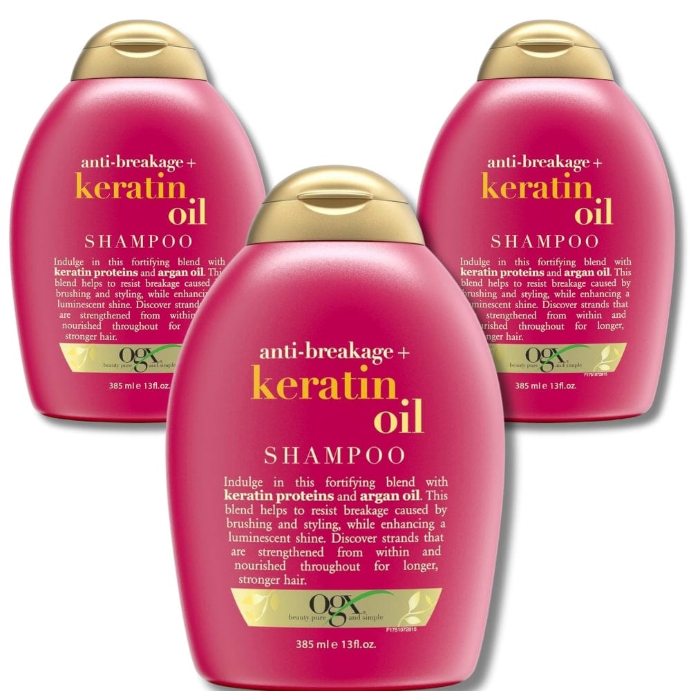 OGX Organix Anti-Breakage Keratin Oil Shampoo, 385ml 3 Pack