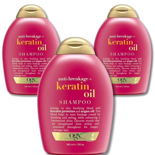 OGX Organix Anti-Breakage Keratin Oil Shampoo, 385ml 3 Pack