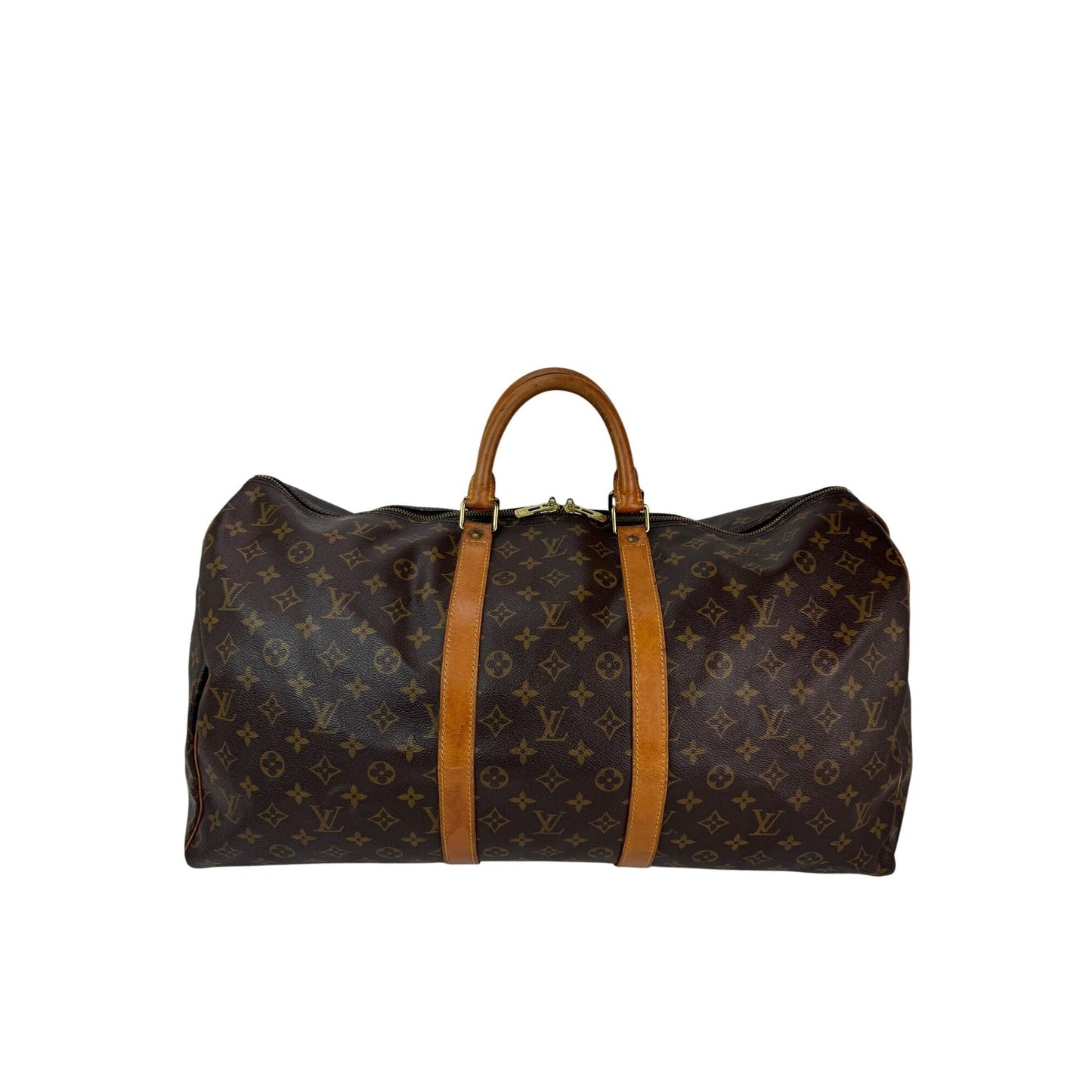 Louis Vuitton Keepall 55 Monogram Canvas Duffle Bag Luggage