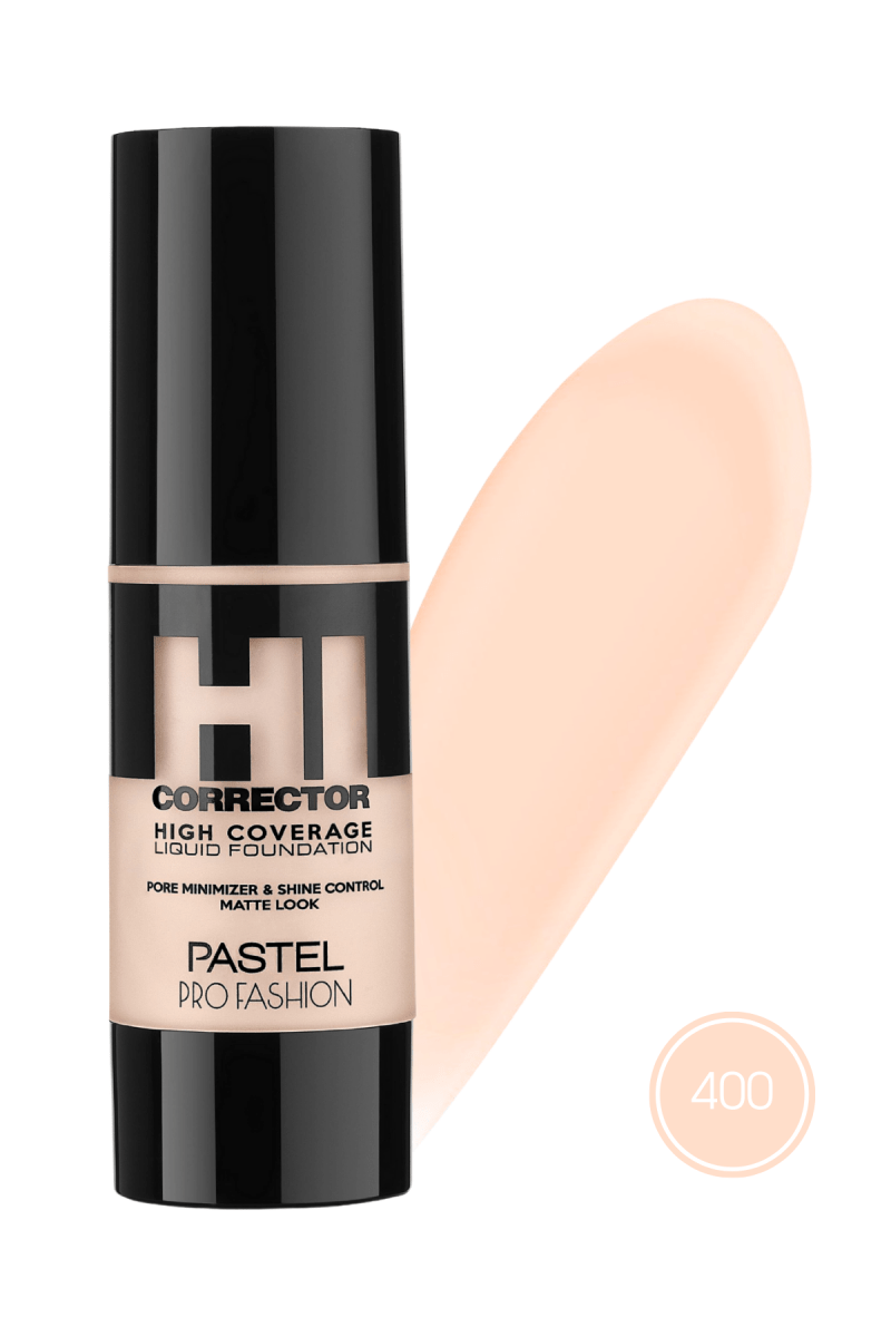 Fond de teint liquide haute couvrance pastel - 400