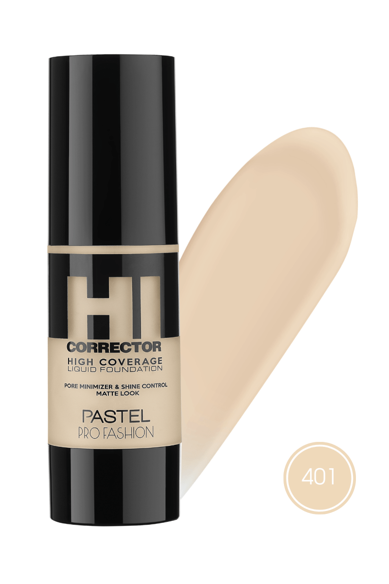 Fond de teint liquide haute couvrance pastel - 401