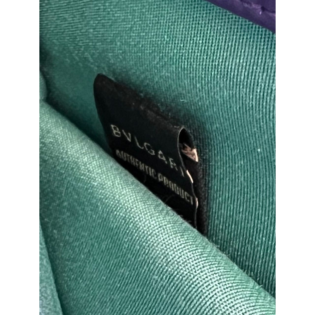 Sac bandoulière Bvlgari Serpenti Forever en cuir de veau violet