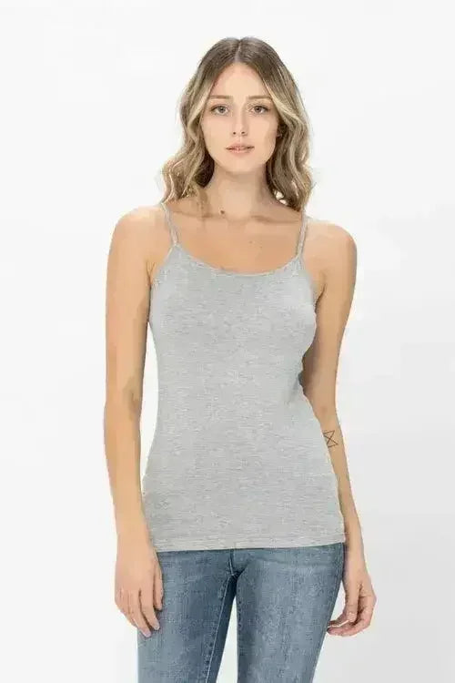 Basic Solid Shapewear Camisole – Soft Spaghetti Strap Tank Top for Women