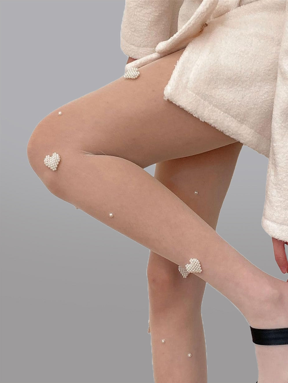 Collants sexy en maille transparente 