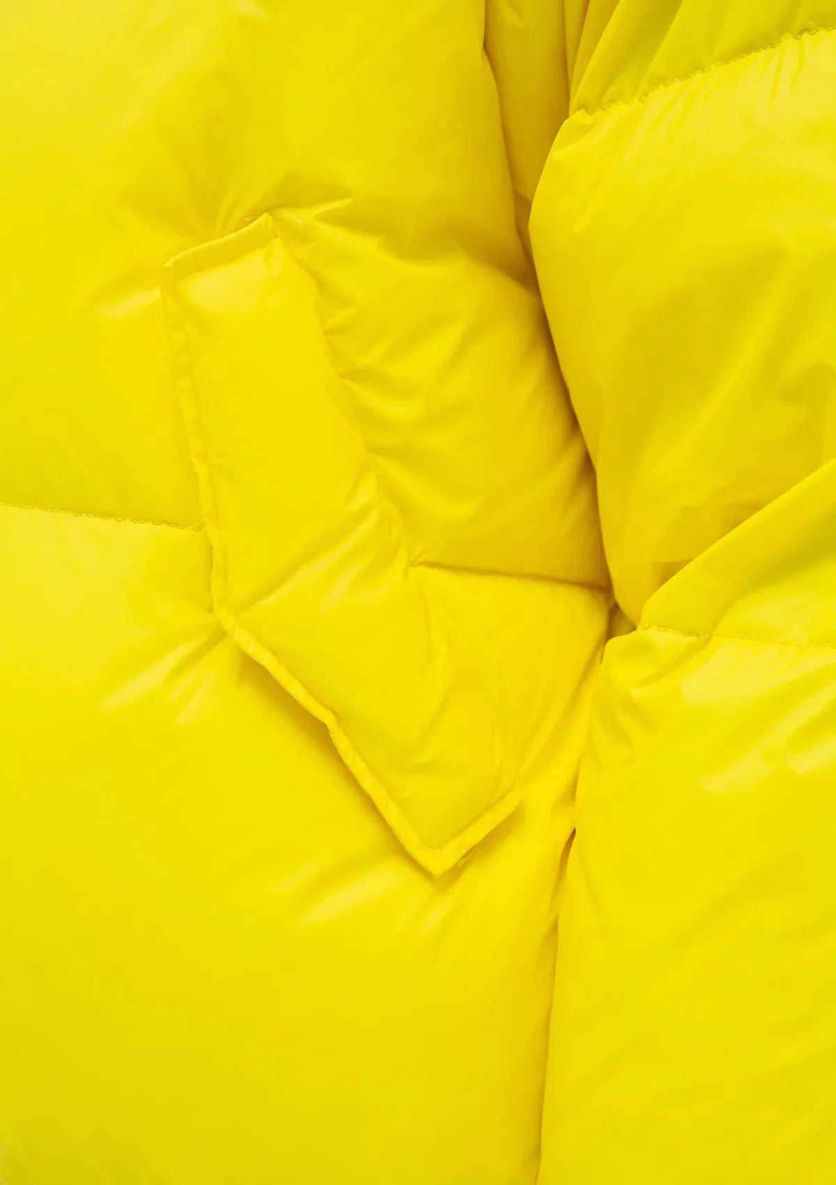 Gisela Premium Hooded Down Puffer Jacket in Yellow