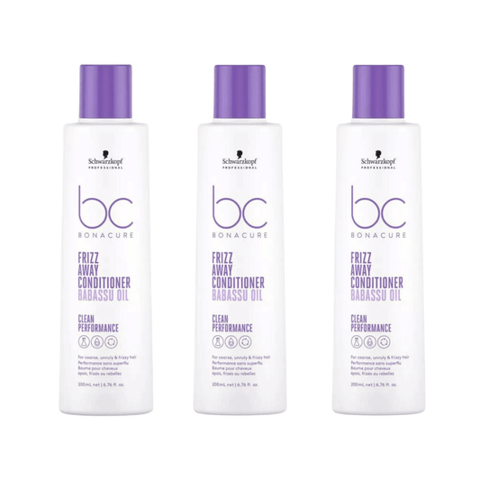 Schwarzkopf Bonacure Bc Clean Anti Frizz Conditioner 200 ml 3 Pack