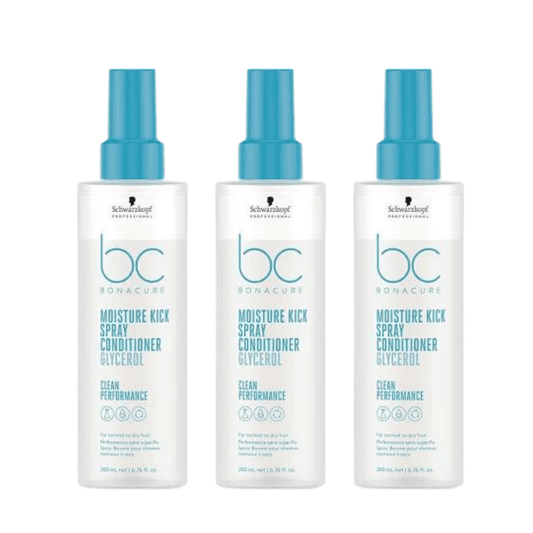 Schwarzkopf Bonacure Bc Clean Moisture Charging Spray Conditioner 400 ml 3 Pack