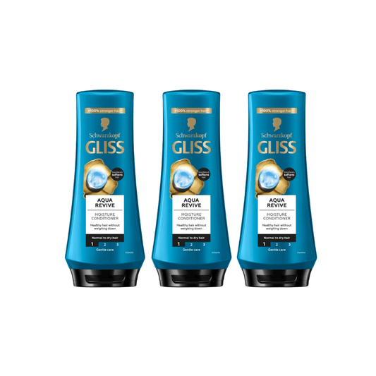 Schwarzkopf Gliss Conditioner Aqua Revive 360 ml 3 Pack