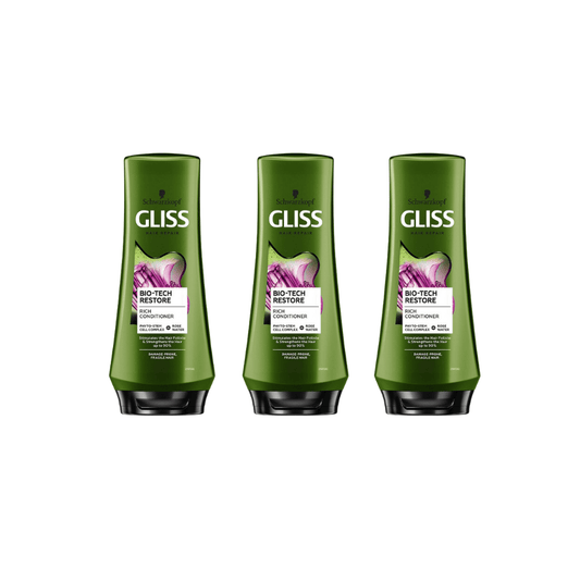 Schwarzkopf Gliss Conditioner Bio-tech 360 ml 3 Pack