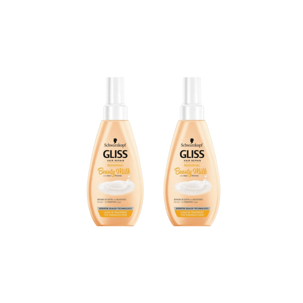 Schwarzkopf Gliss Hair Repairing Beauty Milk Protein Spray Care 150 ml 2 Pack