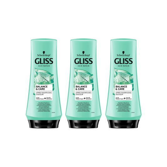 Schwarzkopf Gliss Nutribalance Repair Conditioner 360ml 3 Pack